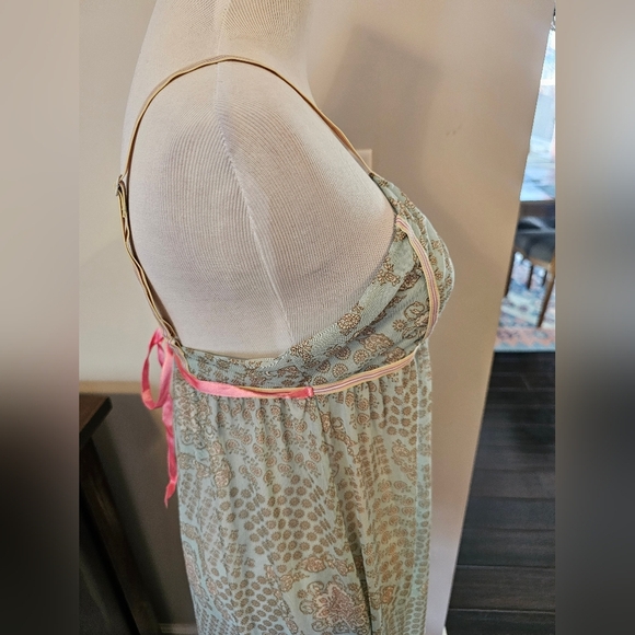 Free People Size Small Paisley Semi Sheer Lingerie Nightie Sexy Feminine Fairy - Picture 2 of 7